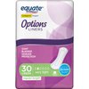 Equate Options Liners Light Bladder Leakage Protection, Regular Length Women's Incontinence Pads, Very Light Absorbency, 30 Count - 2 Pack (60 Total)