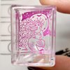 Maniology Ice Cube Clear Rectangular Stamper with Scraper Card, Essential Nail Stamping Tools