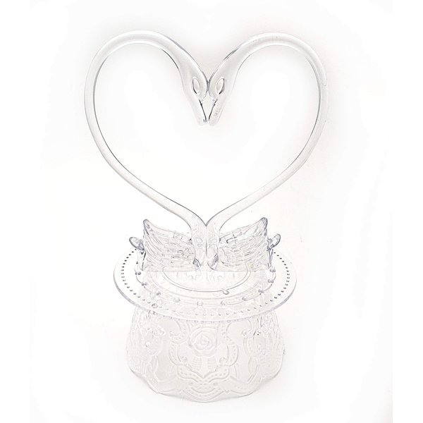 Party Favors Plus Wedding Cake Top Stand Accessories 2 Swans Back & Base