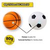 VETGI Toddler & Little Kids Basketball, 5" Mini Basketball w/Pump, Small Inflatable Balls for Boys and Toddler, Indoor Outdoor Basketball Set, Safe PVC Basketball for Kids Age 3 4 5 6 7 8