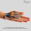 Parcelona France Wide Beak Celluloid Tortoise Shell Side Slide-in Claw Hair Clip Clamp Clutcher (Shell)