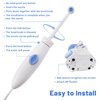 Replacement Hose and Handle Parts Compatible with Waterpik Water Flosser WP-100 WP-140 WP-150 WP-900 Series Oral Irrigator, Plastic Handle, Oral Hygiene Accessories (Pause Button)