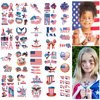 4th of July Temporary Tattoos, 20 Sheets USA Face Tattoos, American Flag Red White and Blue Patriotic Tattoos Stickers, Independence/Memorial Day Decortions, Patriotic Theme Party Decor Supplies