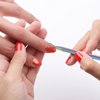 2PCS Cuticle Pusher and Cutter with Storage Case,Professional Cuticle Pusher Nail Polish Remover Stainless Steel Manicure Tool Set,Durable Pedicure Manicure Tools for Fingernails Toenails (Chameleon)
