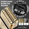 Dumite Electric Shavers for Men,3-Speeds Electric Razor,Head Shavers for Bald Men,Double Foil Beard Trimmer,Barber Supplies Waterproof Shaver, Gifts for Men (Bronze-1)