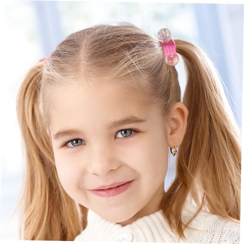 14 Pcs Double Ball Hair Ties for Girl Ball Hair Ropes Hair Tie for Little Girl Elastic Hair Ties Girl Ball Hair Rope Girl Elastic Hair Tie Girl Elastic Ponytail Holder