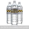 Under Construction Party Water Bottle Labels, Construction Birthday Decorations - 24 Stickers