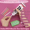 Shynek 2×130ML B7000 Rhinestone Clear Jewelry Adhesive Glue with Precision Tip and 1365PCS Charm Rhinestones Flatback Gem for Craft, Fabric Glue with Tools for Jewelry Making Clothes Elastic String