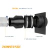 POWERTEC 70136-P2 4 Inch Hose to 2-1/2 Inch Hose Cone Reducer, Dust Collection Fittings for Dust Collection Hose, Dryer Vent Hose & Shop Vacuum Hose Connection, 2 Pack