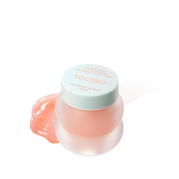Vita Glazed Lip Mask 20ml / 109.5g, Super moisturizing night lip care, glazed and easy washable texture that melts into lips
