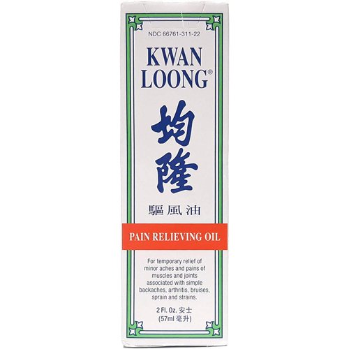 Kwan Loong Medicated Massage Oil for Pain Relieving 2 oz. – Menthol Oil – Recommended for Arthritis, Shoulders, Knee, Joint Discomfort, Back & Neck Pain Relief, Sore Muscle