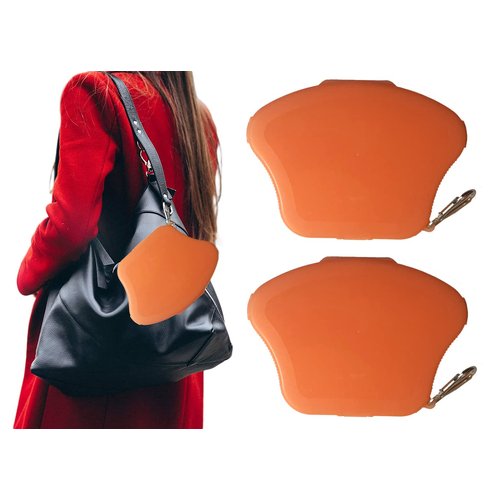 DSCOVER Face Mask Case, Portable Plastic Storage for a Clean and Sanitary Face Mask (2 Cases, Orange)