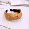 yaozeio Raffia Rattan Headband Straw Summer Headbands for Women Head Bands No Slip Wide Woven Headband Hairbands Bohemian Boho Headbands for Women's Hair Accessories for Girls