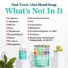 Truly Free Aloe Liquid Hand Soap Starter Kit - 1 8.5oz Dispenser Pump Bottle, 2 Hand Soap Refill - Non Drying, Moisturizing With 10x Concentrated Aloe Vera - No Harsh Ingredients - Health & Household