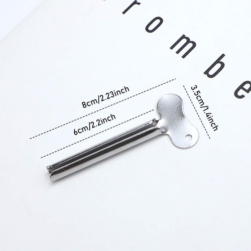 Azure Zone, 10 Pcs Stainless Steel Toothpaste Tube Squeezers Key Roller Tube Creams Paint Squeezer Tool for Bathroom Hair Dye Cosmetic
