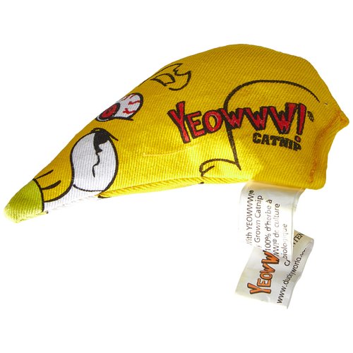 YEOWWW! Chubby Mouse Organic Catnip Cat Toy, 10 cm