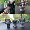 ANWoRLeT Bobble Head Figures, Dog Bobbleheads for Car Dashboard，Animal Bobble Head，Car Dashboard Decorations,Puppy，Bobbing Head Dogs for Car,Kid's Gift (French Bulldog)