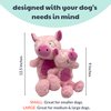 Huxley & Kent Slappies for Dogs | Piggie Smalls (Small) | Squeak & Shake Dog Toy | No Stuff Squeaky Toy, TPR Ball in Head | Simulates Hunting Nature for Dogs