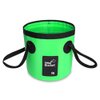 AINAAN Multifunctional Collapsible Portable Travel Outdoor Wash Basin Folding Bucket Water Storage Bag for Camping Hiking Travel Fishing Caravan Washing (Green