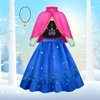 Meland Princess Dress Up - Dress Up Clothes for Girls with Princess Toys, Christmas Birthday Gift for Girls Age 3-8 Year Old (4 Princess with Bag)