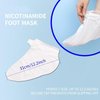 6 Pack Foot Mask Moisturizing Hydrating Foot Spa Socks for Softens Rough Dry Cracked Feet Treatment Care - Nicotinamide + Shea Butter + Goat Milk