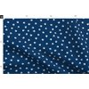 Spoonflower Fabric - Navy Blue Paw Print Pet Dogs Cat Paws Pets Printed on Denim Fabric Fat Quarter - Bottomweight Apparel Home Decor Upholstery