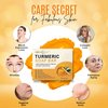 DERMAXGEN Organic Turmeric Soap Bar | Pure Natural Handcrafted Skincare, Face & Body Cleanser | Blemish Control, Reduce Acne, Evens Tone, Fades Scars, Sun Damage, Age Spots - 3.5 Oz
