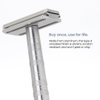 Henson Shaving Razor - Tan Double Edge Safety Razor with 5 Spare Blades - 30° Angled Precision With Superior Blade Rigidity- Reusable Single Blade Razors For Men and Women