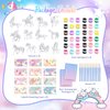 Minetom Arts and Crafts for Kids Ages 4-6 6-8 8-12, Kid Stocking Stuffers for Girls Pack 12, Unicorn Painting Kit for Kids, Paint Your Own Unicorn Arts & Crafts Painting Kits for Kids Ages 4-8-12
