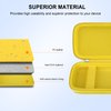 Elonbo Carrying Case Compatible with TaddToy 16 Bit Handheld Game Console for Kids Adults, Classic Retro Video Games Travel Storage Cover Bag, Portable Electronic Game Player Organizer Holder, Yellow