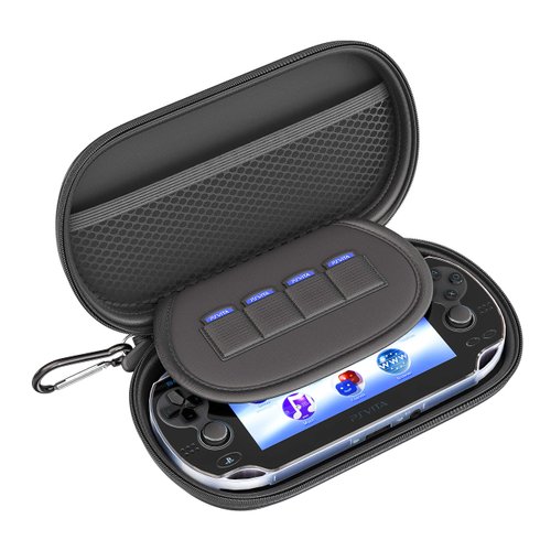 Skywin Kit for PS Vita - PS Vita Carry Case, Charging Cable, and Micro SD Memory Card Adapter Compatible with PS Vita 1000/2000 3.6 or HENkaku System