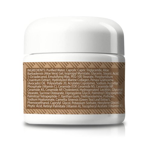 Derm Le Mar 2x Anti-Aging Face Cream - 2 Month Supply - Improved Formula w/Vitamin C, A & E - Aid Healthy Collagen Levels - Help Protect Skin Stem Cells, Reduce Wrinkles Appearance, & Fade Age Spots