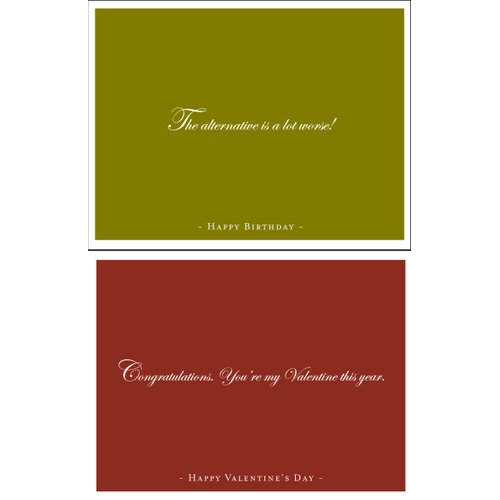 Quiplip The Semimental Collection 6) Greeting Cards