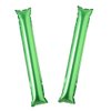 2pcs/lot Inflatable Cheering Stick Clapper Thunder Stick Cheer up Toys for Sports Games Birthday Party Supplies Wedding Concert Carnival balloon (2pcs Clapper Green)