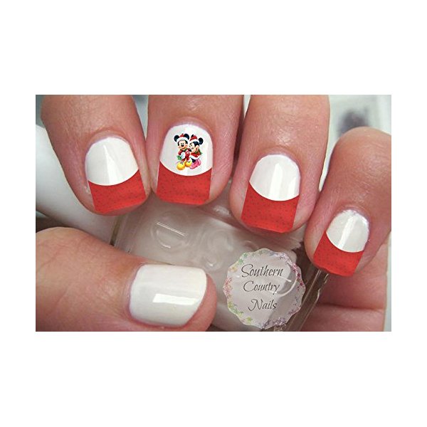 Christmas French Tips and Nail Art Decals