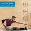NatraCure Cold Compression Sleeve - Reusable Ice Sleeve, Knee Sleeve, Elbow Compression Sleeve, Knee Ice Pack - Arm, Forearm, Wrist, Meniscus, Tennis Elbow Brace for Men or Women, ACL, MCL - Medium