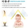 carryBC Candelabra LED Bulbs 2700K 40w Equivalent Improve Flame tip Frosted Glass E12 Base Warm White Decoration E12 LED Bulb Dimmable 12 Pack