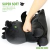 Ditucu Cute Dragon Plush Stuffed Animals Plushies Toys Super Soft Dolls Birthday Gifts for Kids Girls Boys Black 12 inch