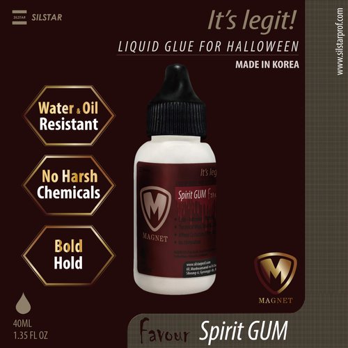 Magnet Spirit Gum Favour 1.35oz / Made in Korea PROSTHETICS Glue/Makeup Spirit Gum/Theatrical FX Adhesive