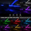 Acrylic Interior Car LED Strip Light with Wireless APP, RGB 6 in 1 with 175 inches 593 LEDs Fiber Optic Ambient Lighting Kits, 16 Million Colors Sound Active Function Car Neon Lights
