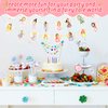 Affrolling 4 Pcs Fairy Party Decorations Fairy Party Banner Flower Fairy Hanging Banners Fairy First Birthday Party Favors Fairy Cutout Decorations for Fairy Tale Theme