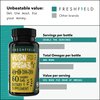 Freshfield Vegan Omega 3 DHA: Sustainably Sourced, Premium, Carrageenan Free, Compostable Bottle, Fish Oil Replacement, Carbon Neutral. Supports Heart, Brain, Joint Health w/ DPA (60)