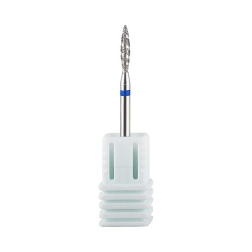NMKL38 Tornado Flame Diamond Nail Drill Bit 3/32" Manicure Cutters Rotary Burr Drill Accessories Spiral Nail Mills Tool (A-M)