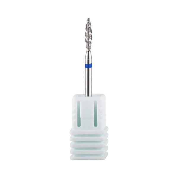 NMKL38 Tornado Flame Diamond Nail Drill Bit 3/32" Manicure Cutters Rotary Burr Drill Accessories Spiral Nail Mills Tool (A-M)