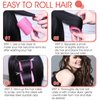 Hair Curlers Rollers, 12Pcs Hair Rollers Hair Curlers Self Grip Holding Rollers with 12 Pcs Hair Clips for Long Medium Short Thick Fine Thin Hair Bangs Volume