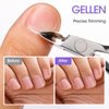 Gellen Double Spring Cuticle Nippers with Sharp Blades Professional HL-205 Jaw 14 Hard Steel Cuticle Trimmer Nail Care Tool at Home Spa Salon