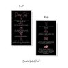 Boutique Marketing LLC Brow Tint Aftercare Card | 50 Pack | 2x3.5” inch Business Cards | Matte Black with Rosey Pink Design