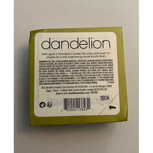 Benefit dandelion brightening finishing powder deluxe travel size 0.12 oz 3.5gram