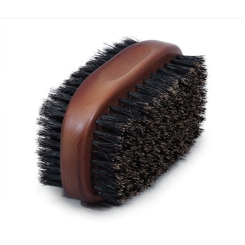 Firstline Wav Enforcer Double-Sided Military Boar Bristle Brush, Brown