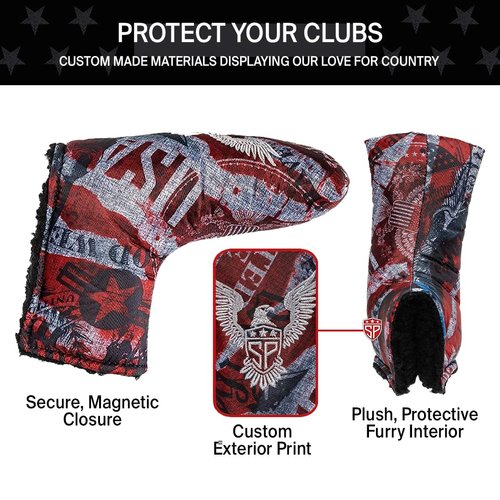 Subtle Patriot Putter Golf Club Head Cover (Patriot)